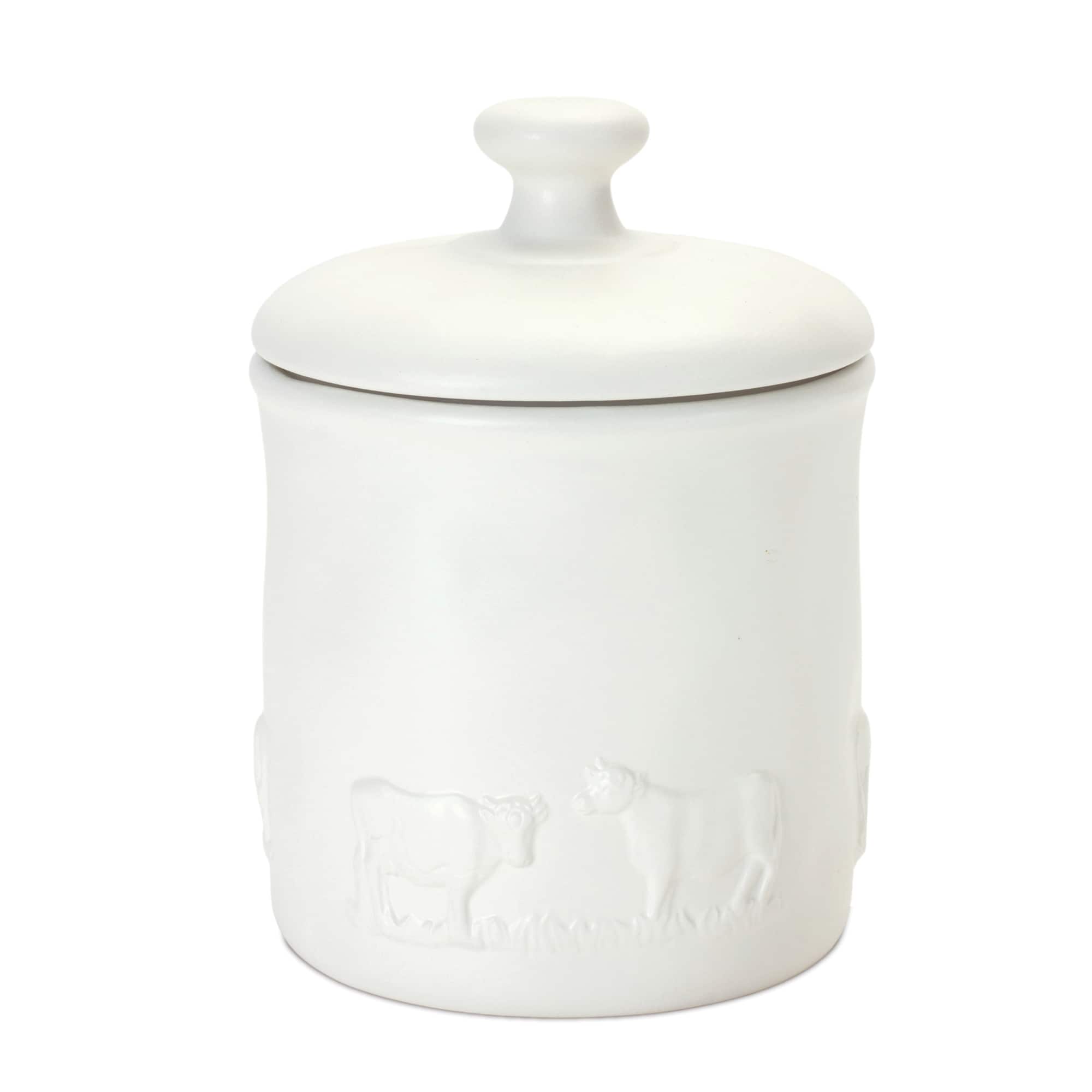 Ceramic Farm Animal Canister Set